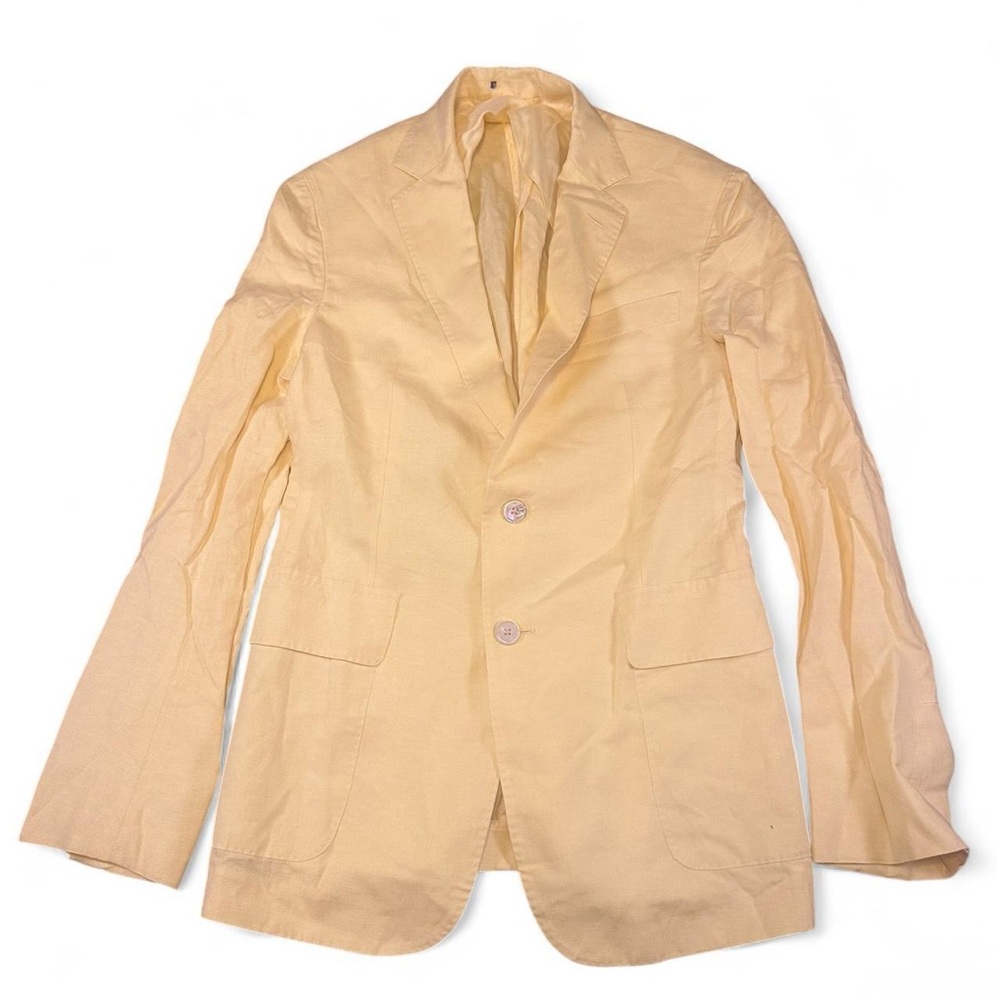Ralph Lauren Purple Label Men’s‎ Yellow Hadley Silk-Linen Jacket Size 36R